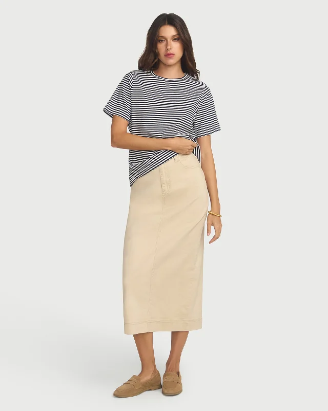 Beige Jupe Skirt wrap skirt elegant