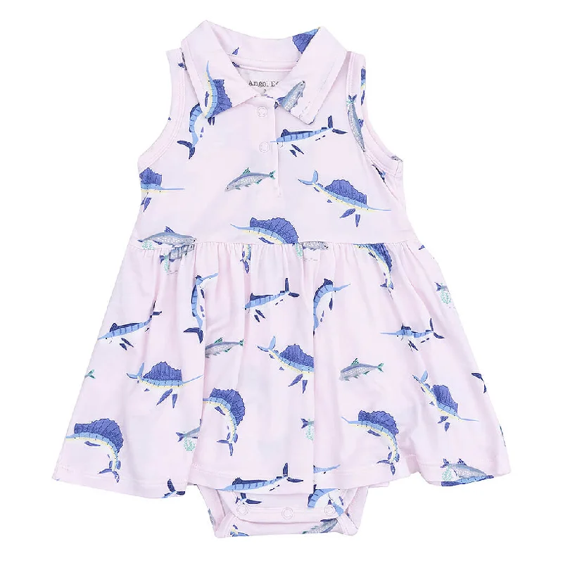 ADR Polo Bodysuit Dress Deep Sea Fishing Comfortable Stretch-Fit Bodysuit