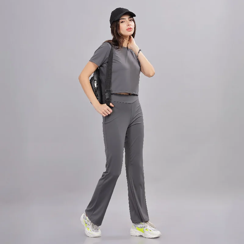 Women’s super stretchy ultra soft sweat wicking Nylon crop top and Jogger Set Jersey Fabric Tulle Fabric Batik Fabric