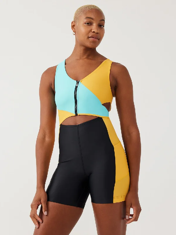 SplashKnit 6" Bodysuit Trendy Activewear Bodysuit