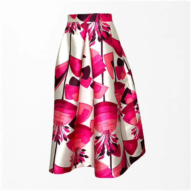 MIDI STRUCTURED SKIRT lace skirt feminine