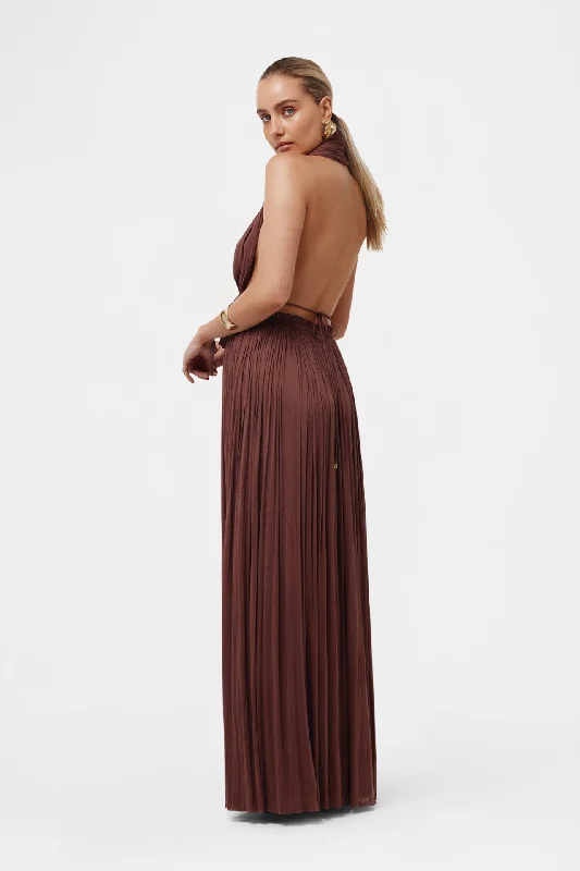 Brown Silk Tulle Skirt leather skirt sleek