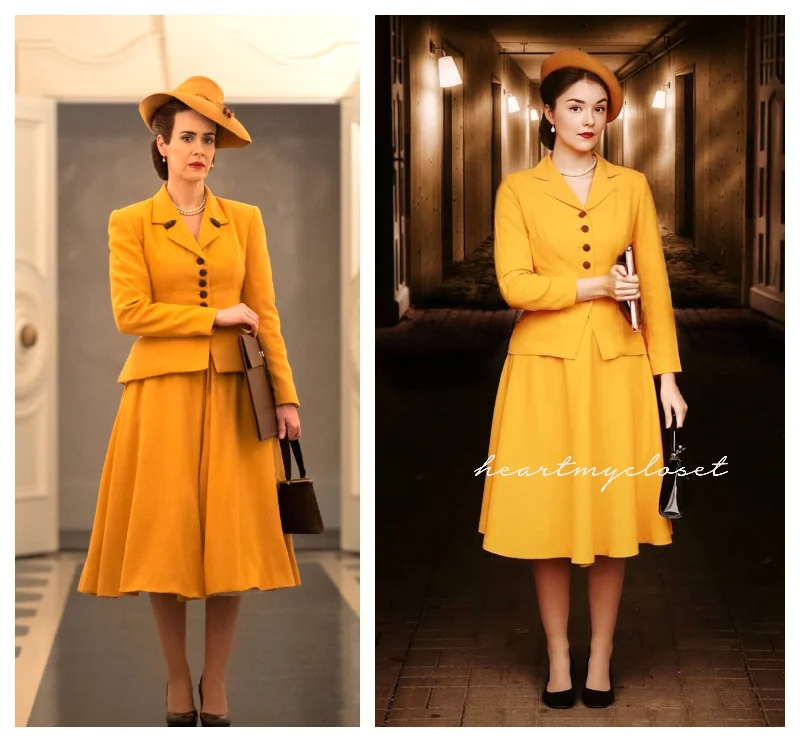 Siri- vintage 1950s suit with swing skirt lace skirt delicate
