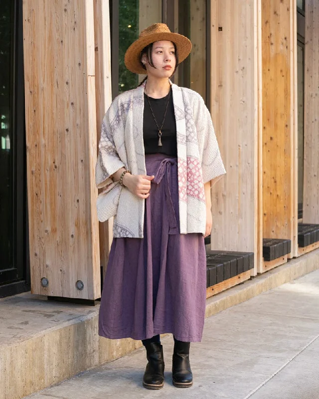 Prospective Flow Skirt, Kyu, Lavender linen skirt relaxed