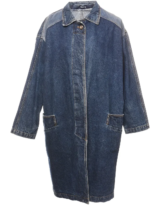 Dark Wash Denim Jacket - M Nylon Jacket Polyester Jacket Spandex Jacket