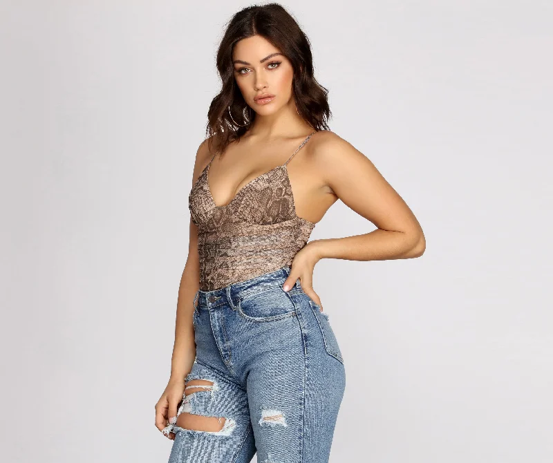 Such A Sultry Stunner Bodysuit Elegant Button-Up Bodysuit
