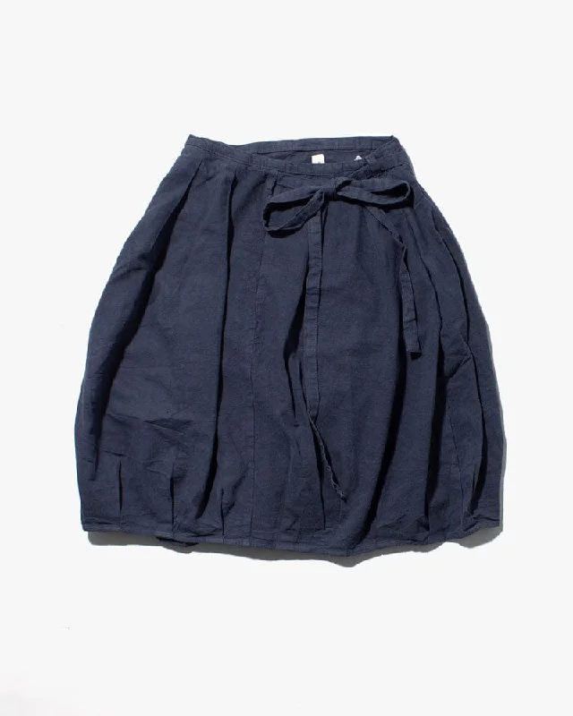 Prospective Flow Skirt, Chaku, Indigo Blue chiffon skirt lightweight
