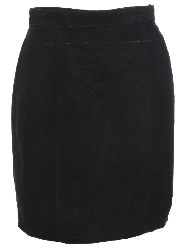 Pencil Shape Suede Skirt - M corduroy skirt cozy