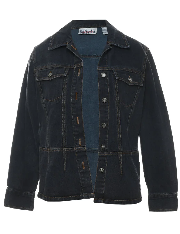 Bill Blass Dark Wash 1990 Denim Jacket - M Mesh Jacket Canvas Jacket Denim Jacket