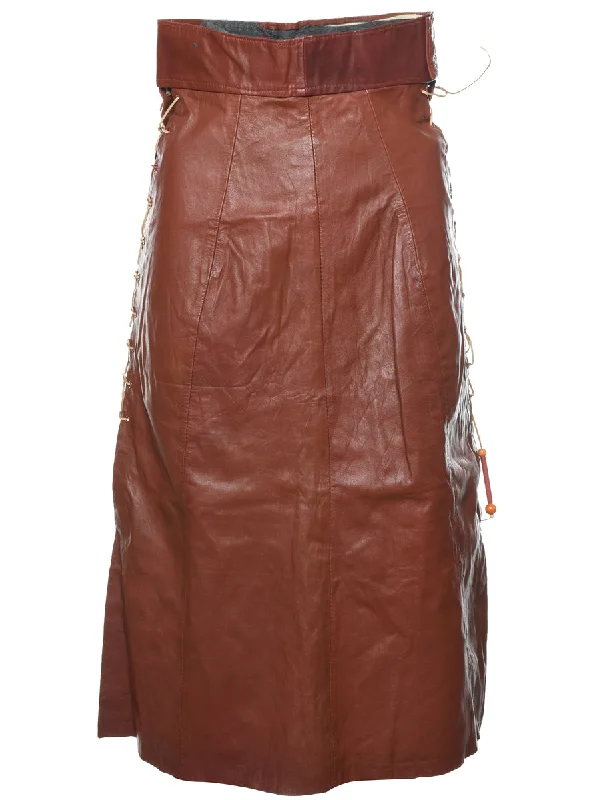 A-Line Vintage Skirt - S silk skirt elegant