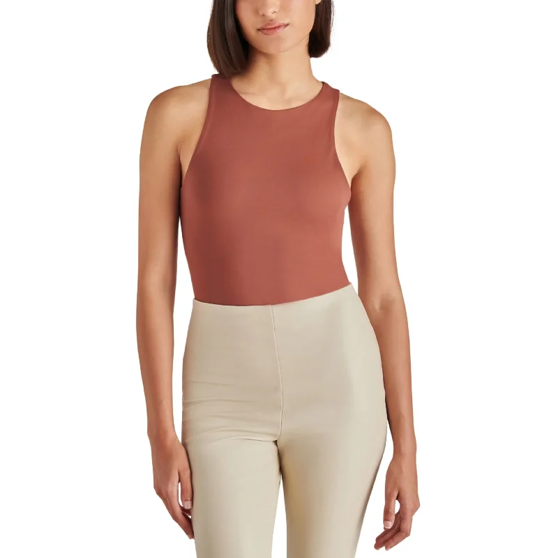 STEVE MADDEN - Steve Madden Women's Nico Sleeveless Bodysuit Elegant Satin Bodysuit