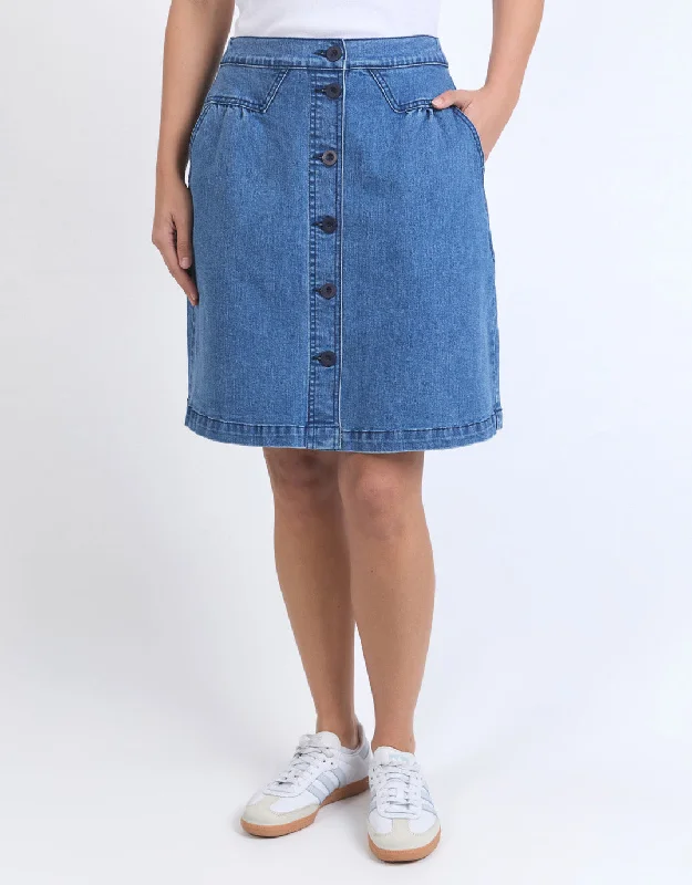 Amanda Skirt - Light Blue maxi skirt elegant