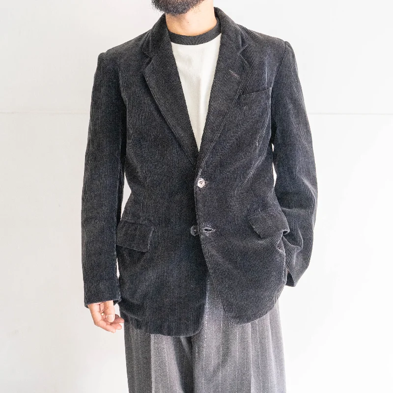 1950-60s France black corduroy tailored jacket 'mint condition' Nylon Jacket Polyester Jacket Spandex Jacket