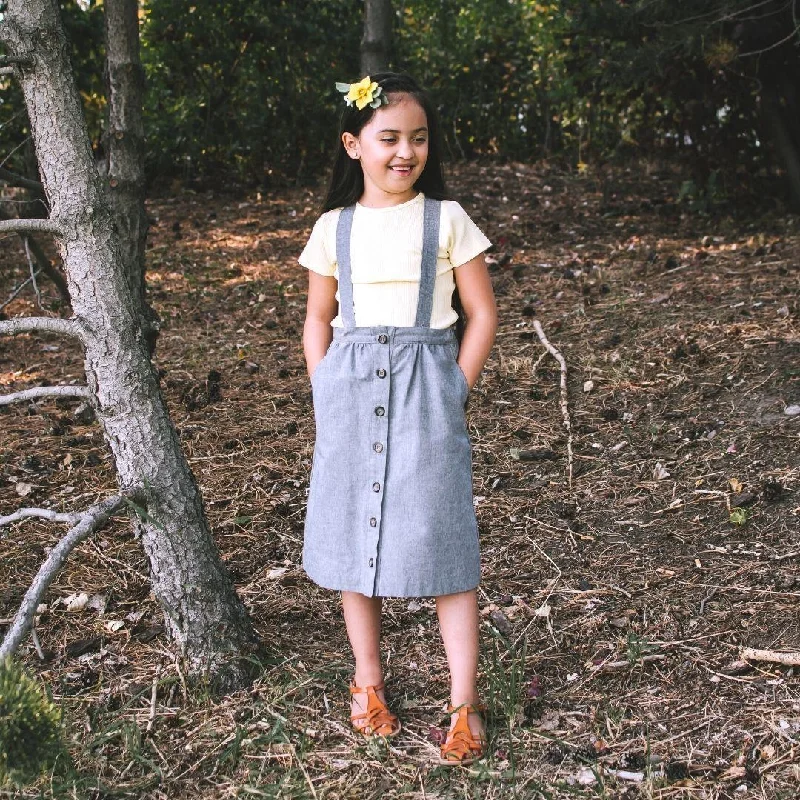 Parker Pinafore Skirt linen skirt airy