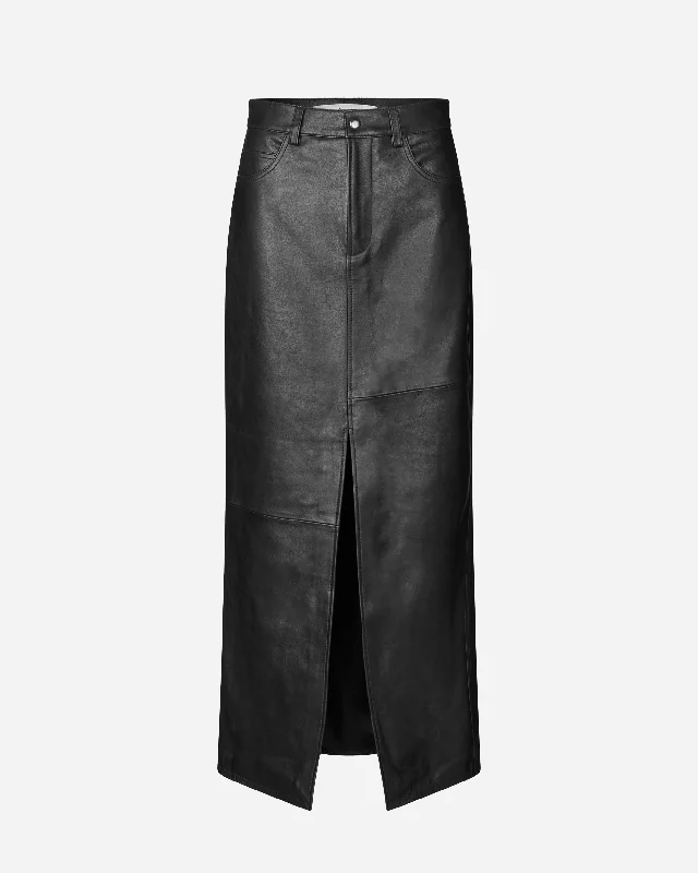 Roadie Leather Skirt chiffon skirt airy