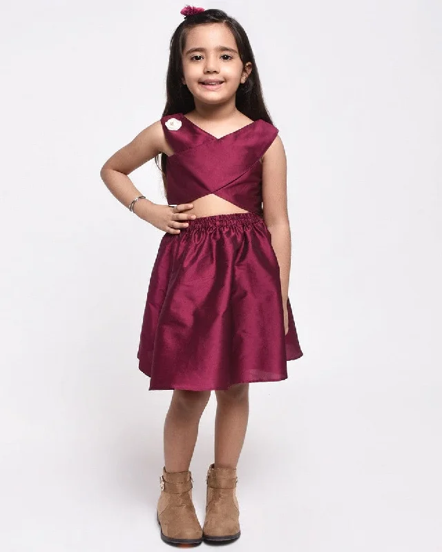 Wine skirt & Top Set athletic skirt fit