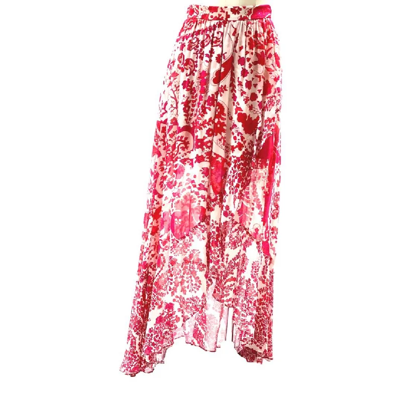 FLORAL PRINT SKIRT corduroy skirt cozy