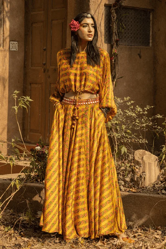 Crop Top And Skirt Modern Contemporary Chic