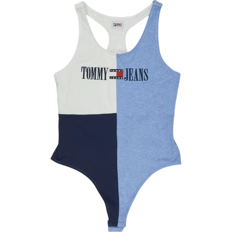 Tommy Jeans Multi-Tone Bodysuit Stylish Bodysuit with Lace Accents