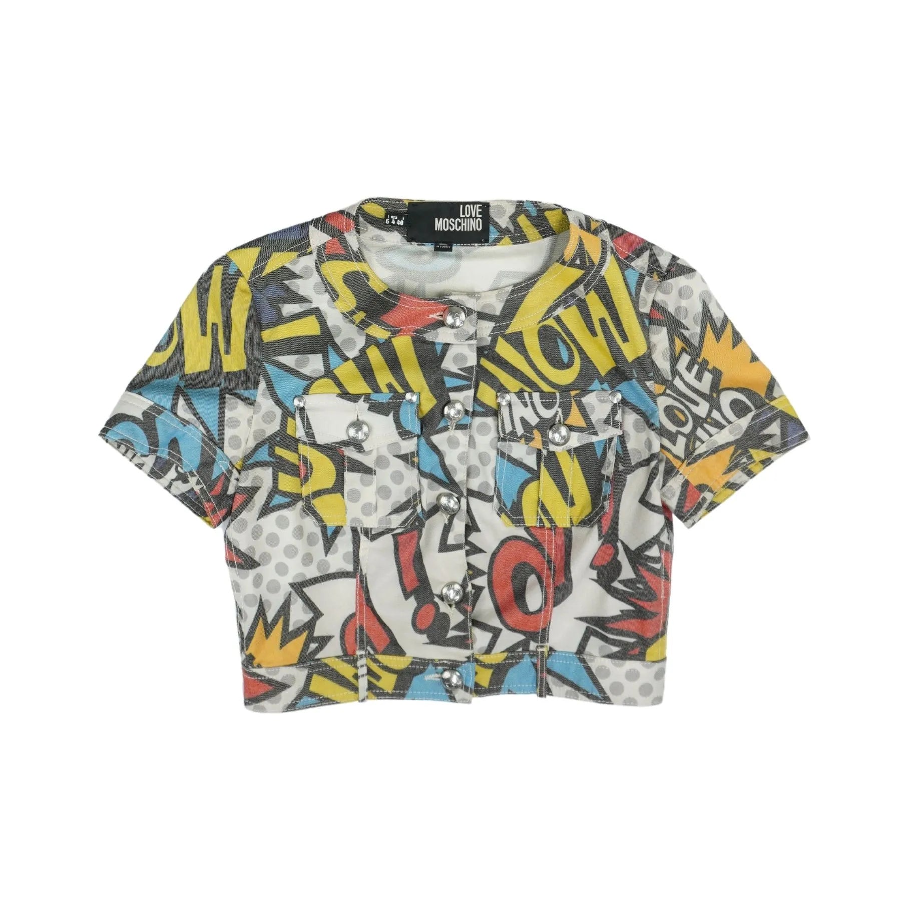 Love Moschino Crop Top - Women's 4 Crop Top Seamless Stretchy