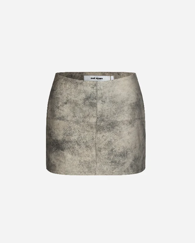 Beat Leather Skirt relaxed fit skirt