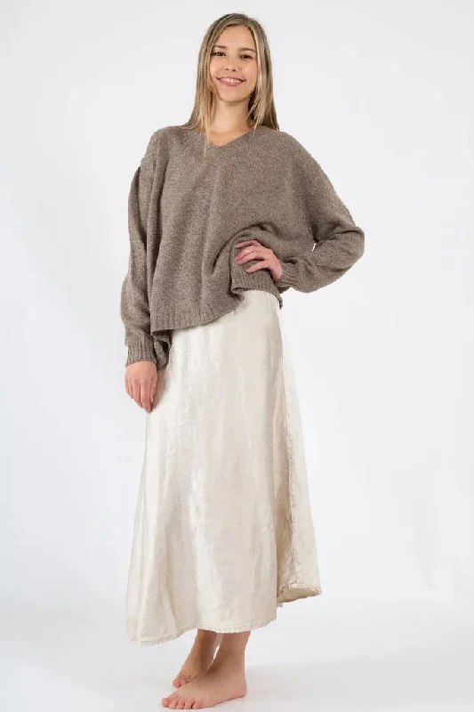 CP SHADES - TANYA SATIN SLUB SKIRT wool skirt warm