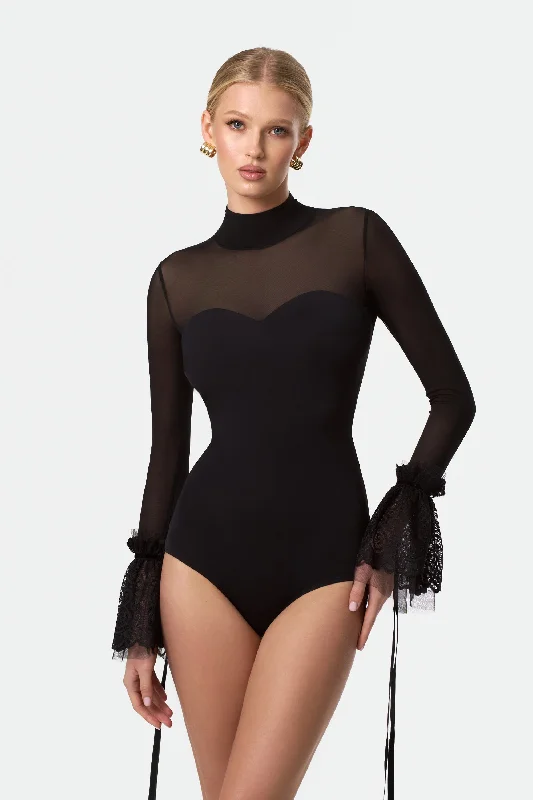 Bodysuit «Helene» Elegant Long Sleeve Bodysuit