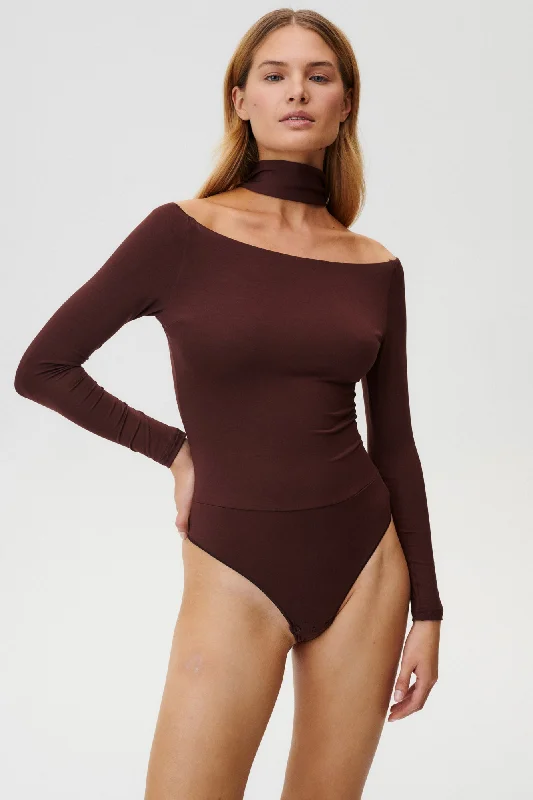 Drunk in Love Bodysuit Brown Comfortable Sports Bodysuit