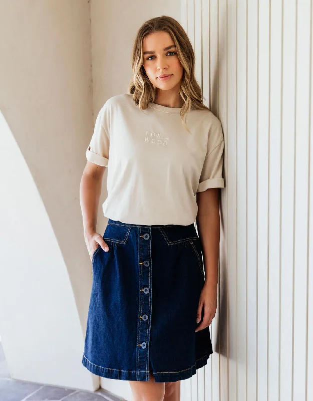 Amanda Skirt - Indigo Denim seamless skirt comfort