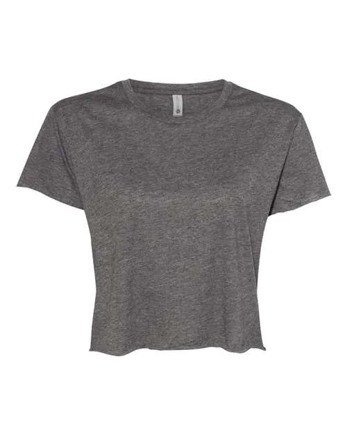 Next Level - Women's Festival Crop Top - 5080 Charcoal Elasticated Padded Insulated