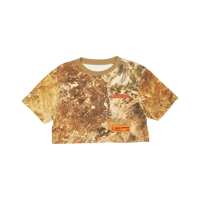 Heron Preston Crop Top - Women's S Solid Color Striped Floral