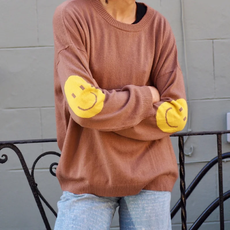 Smile Patch Cashmere Blend Sweater