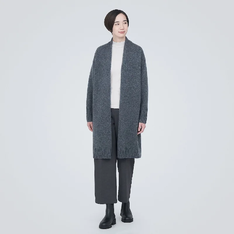 Wool Yak Blend Long Cardigan