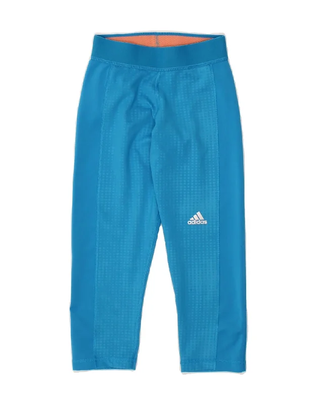 ADIDAS Womens Climalite Tracksuit Trousers UK 0 2XS Blue