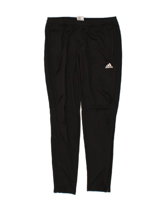 ADIDAS Womens Tracksuit Trousers Medium Black Polyester