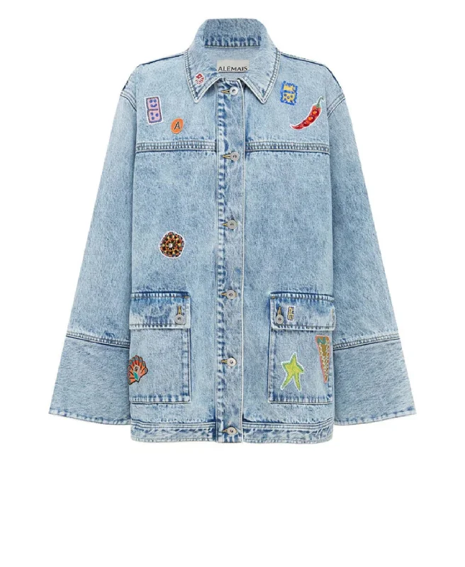 Alémais Jackpot Denim Jacket - Denim Blue