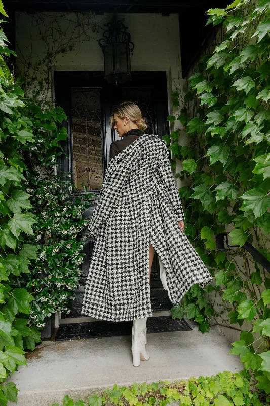 Caitlin Crisp Vice Coat - Houndstooth Check