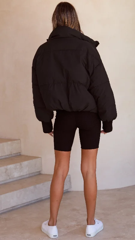 Carmen Puffer Jacket - Black