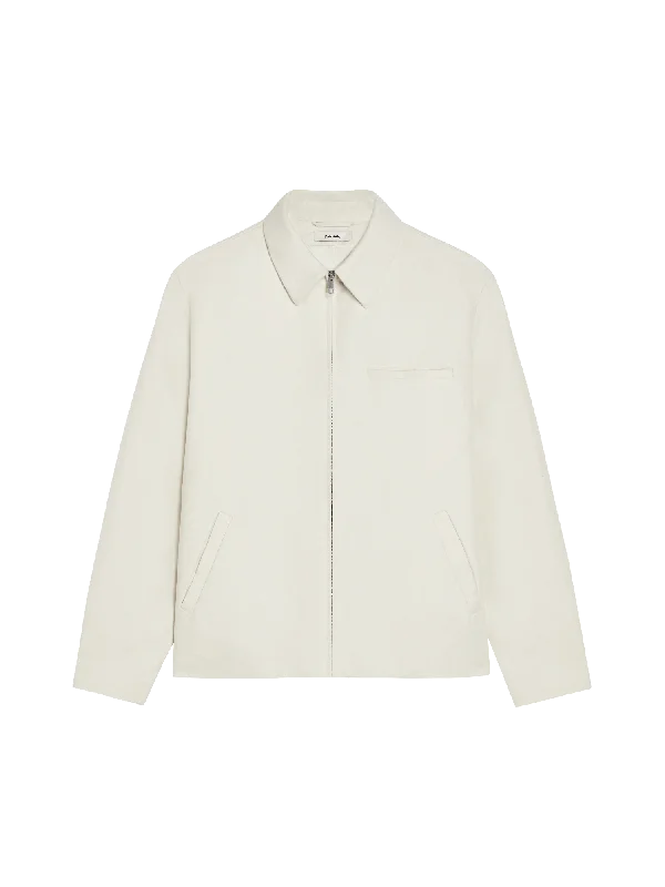 Organic Cotton Harrington Jacket—elderflower