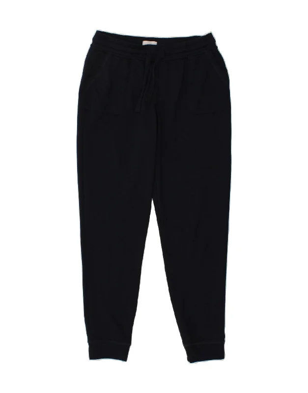 FAT FACE Womens Tracksuit Trousers Joggers UK 10 Small Navy Blue Cotton