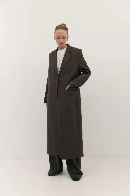 Harris Tapper Tuxedo Coat - Umber Bonded Suited