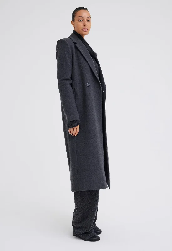 Howell Merino Wool Coat - Steelo Grey