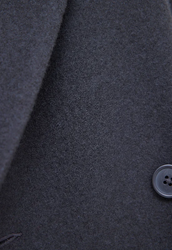 Howell Merino Wool Coat - Steelo Grey