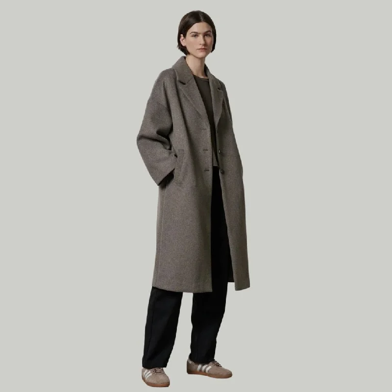 Huntington Wool Coat (Smoke)