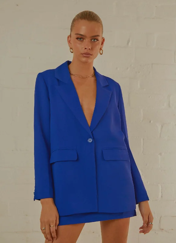 Italian Cities Blazer - Cobalt