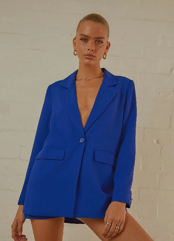 Italian Cities Blazer - Cobalt