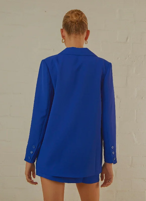 Italian Cities Blazer - Cobalt