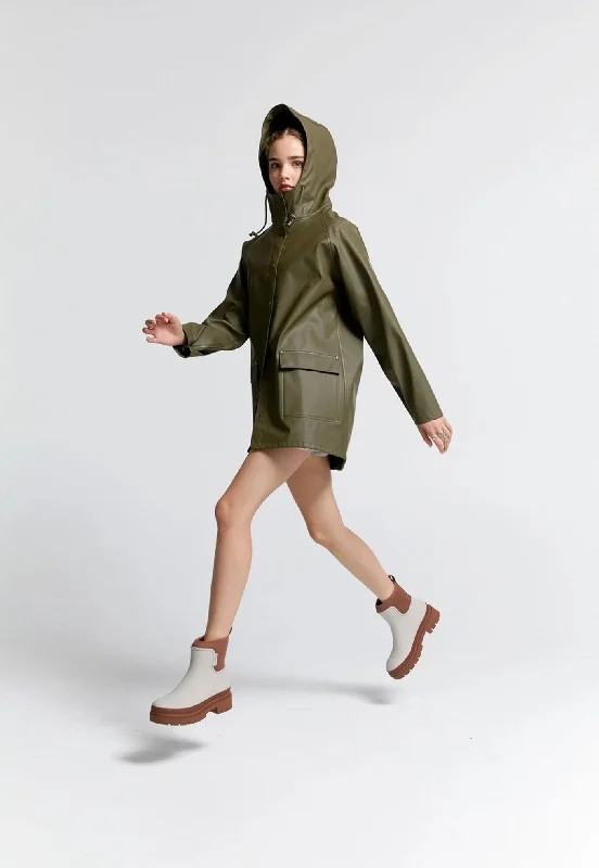 Runaway Raincoat - Dark Olive