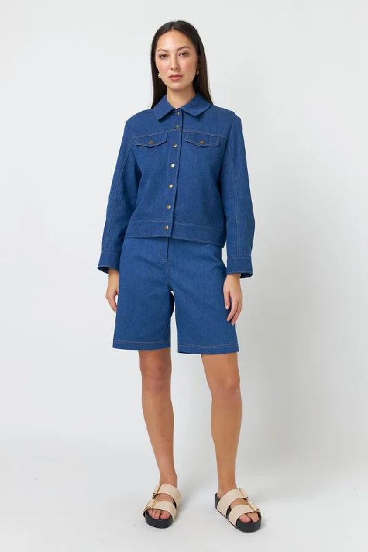 Kate Sylvester Denim Jacket - Mid-blue Indigo