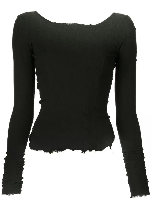 MARC LE BIHAN Women Open Back Stretchy Top